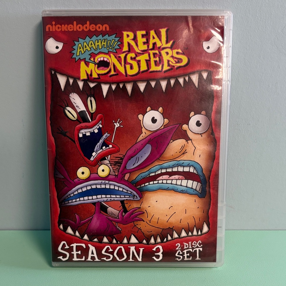 Nickelodeon Real Monsters Season 3 DVD, 2 Disc Set, Kid Cartoon Series Rated Y7